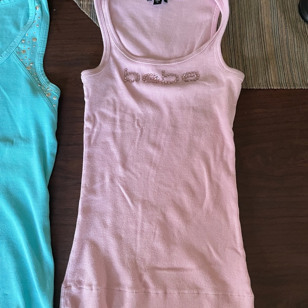 Medium pink Bebe tank